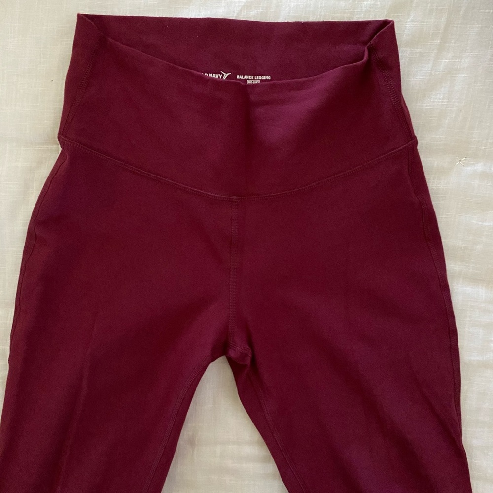 Red leggings